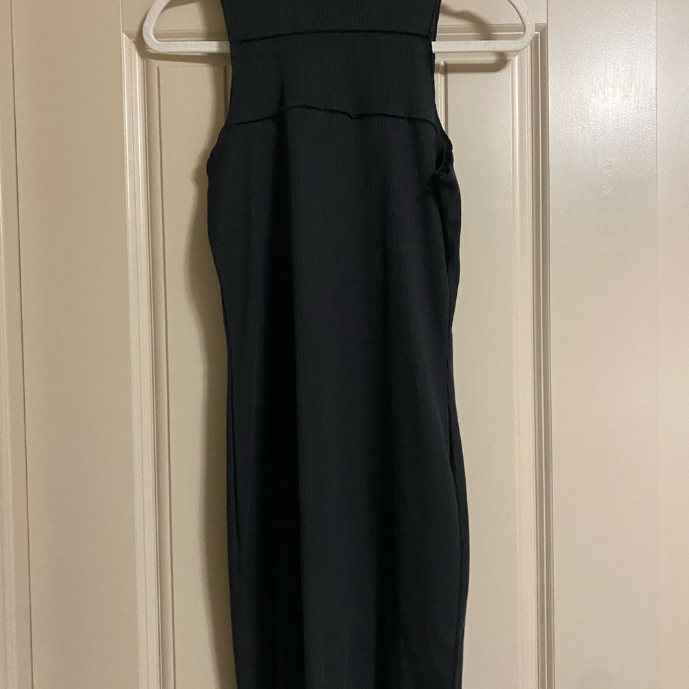 Black High Neck Dress